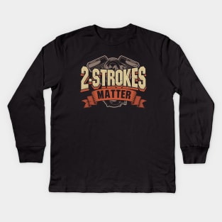 2 Stroke Motocross Motorcycle Dirt Bike Gift Kids Long Sleeve T-Shirt